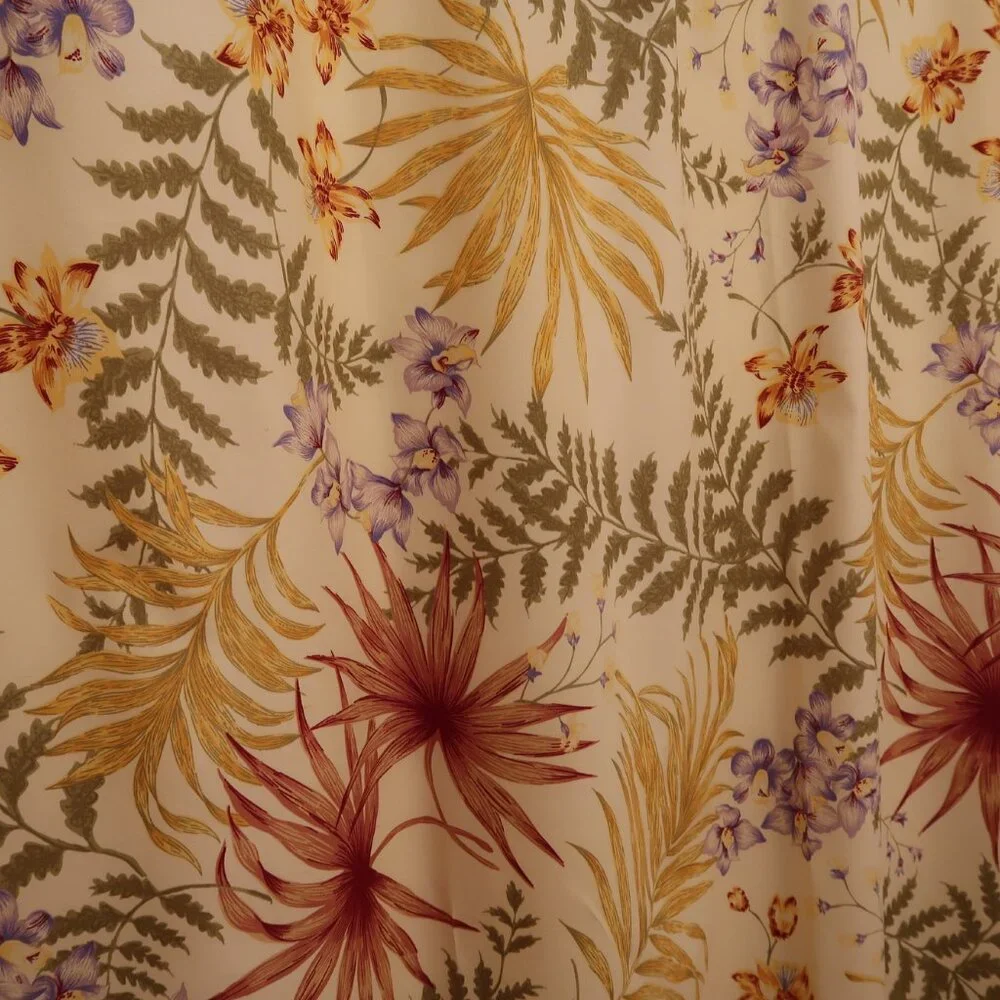C&F Enterprises Botanical Print Fabric Shower Curtain